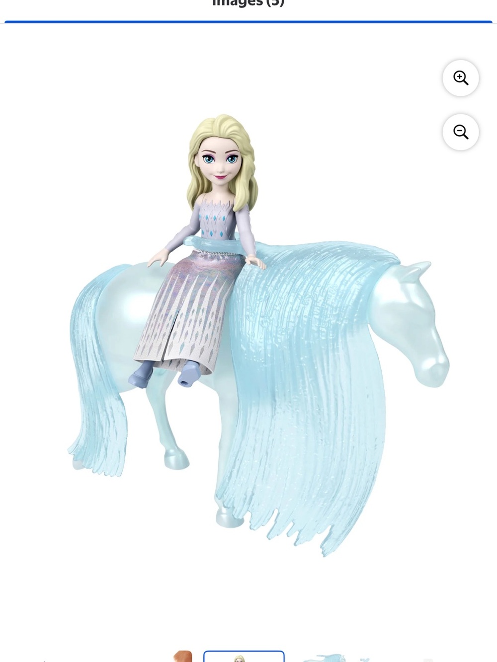 Mattel Frozen Elsa & Nokk Adventure Playset - Light Blue, Purple, Blonde - Picture 2 of 4